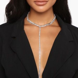 drop it low FN necklace